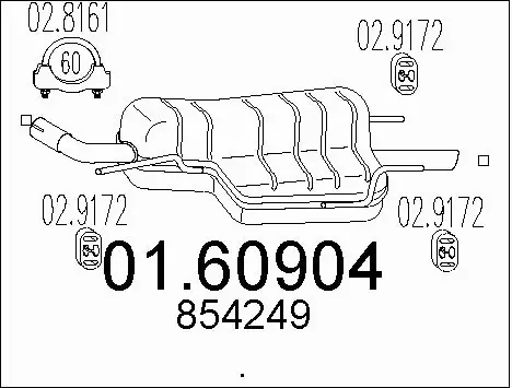 Rear Muffler (01.60904)