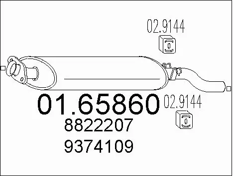 Rear Muffler (01.65860)