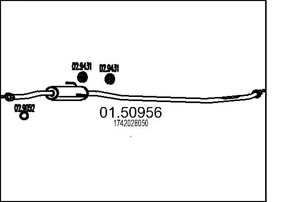 Centre Muffler (01.50956)