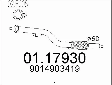 Exhaust Pipe (01.17930)