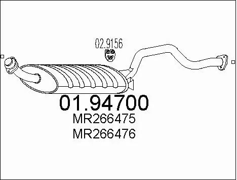 Rear Muffler (01.94700)