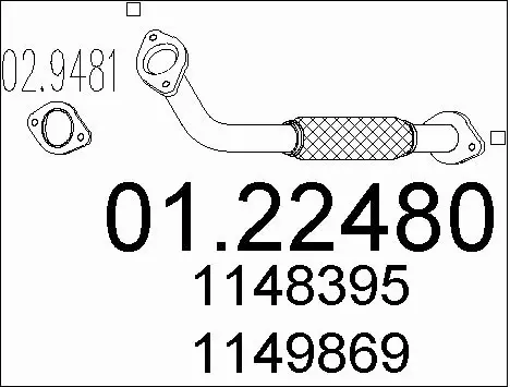 Exhaust Pipe (01.22480)