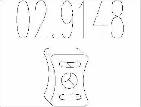 Rubber Buffer, muffler (02.9148)