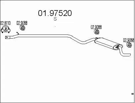 Rear Muffler (01.97520)