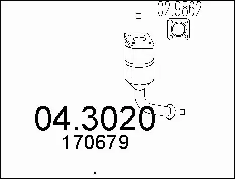 Catalytic Converter (04.3020)