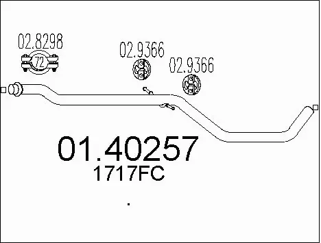 Exhaust Pipe (01.40257)