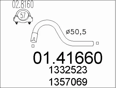 Exhaust Pipe (01.41660)