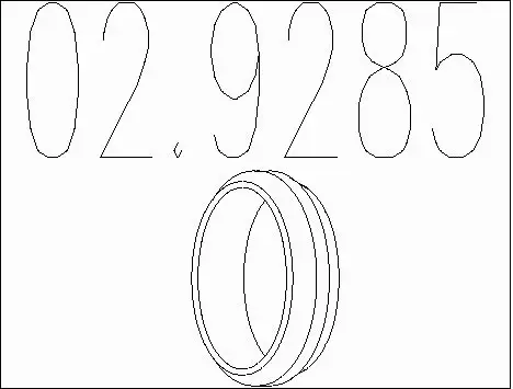 Seal Ring, exhaust pipe (02.9285)