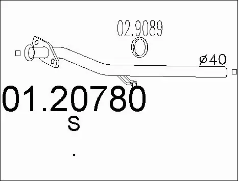 Exhaust Pipe (01.20780)