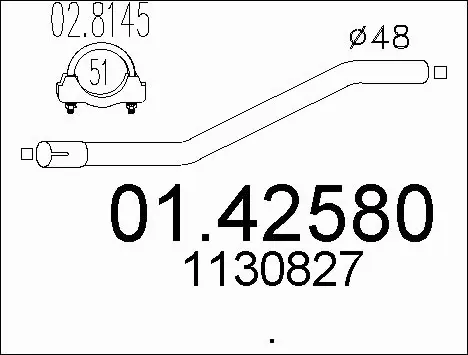 Exhaust Pipe (01.42580)