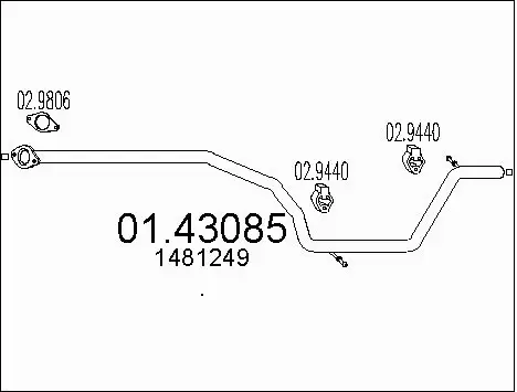 Exhaust Pipe (01.43085)