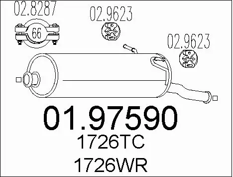 Rear Muffler (01.97590)