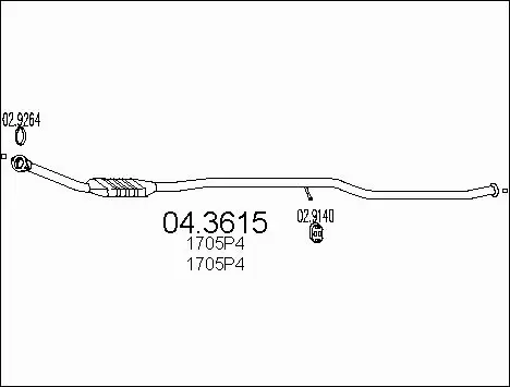 Catalytic Converter (04.3615)