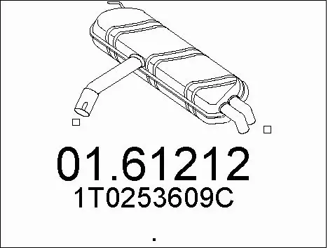 Rear Muffler (01.61212)
