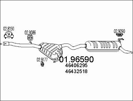 Rear Muffler (01.96590)