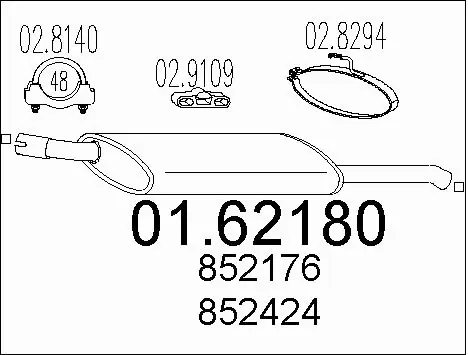 Rear Muffler (01.62180)