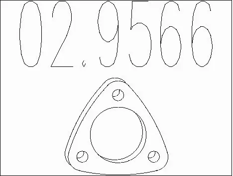 Gasket, exhaust pipe (02.9566)