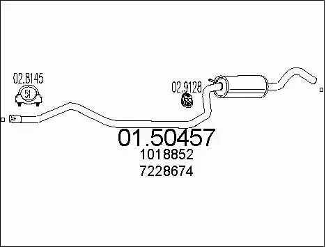 Centre Muffler (01.50457)