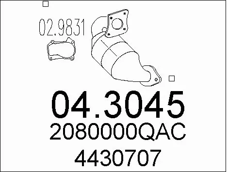 Catalytic Converter (04.3045)