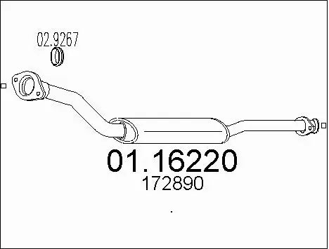 Exhaust Pipe (01.16220)