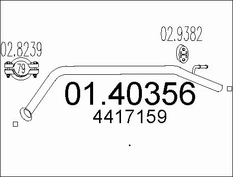 Exhaust Pipe (01.40356)