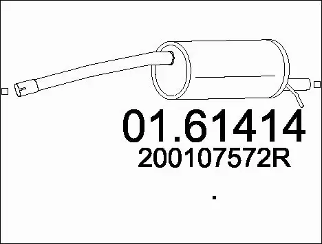 Rear Muffler (01.61414)