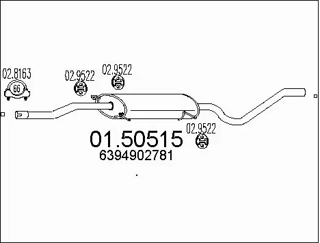 Centre Muffler (01.50515)