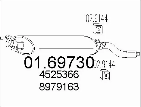 Rear Muffler (01.69730)