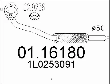 Exhaust Pipe (01.16180)