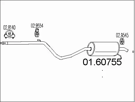 Rear Muffler (01.60755)