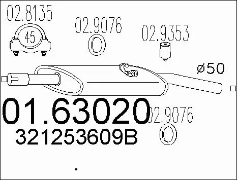 Rear Muffler (01.63020)