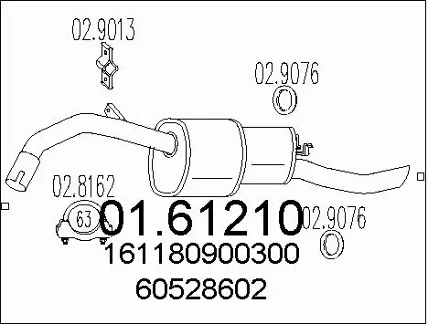 Rear Muffler (01.61210)