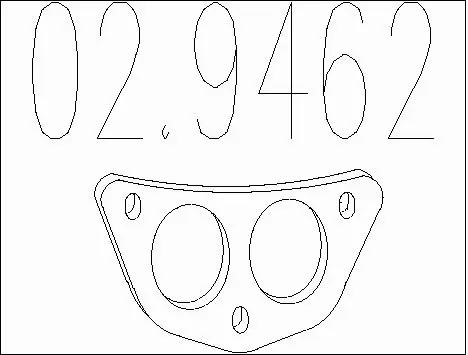 Gasket, exhaust pipe (02.9462)