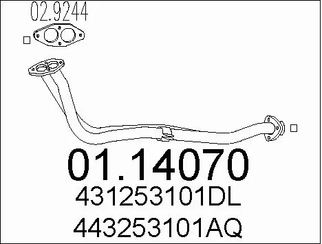 Exhaust Pipe (01.14070)