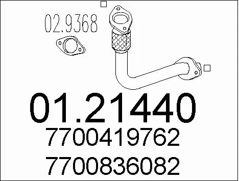 Exhaust Pipe (01.21440)