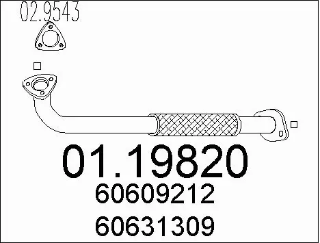 Exhaust Pipe (01.19820)