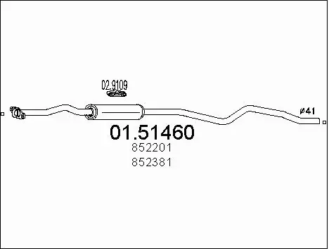 Centre Muffler (01.51460)