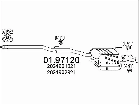 Rear Muffler (01.97120)