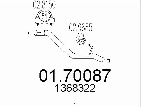 Exhaust Pipe (01.70087)