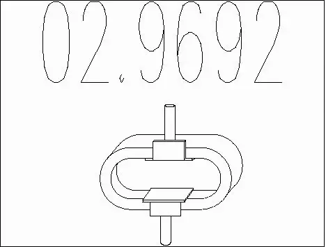 Rubber Buffer, muffler (02.9692)