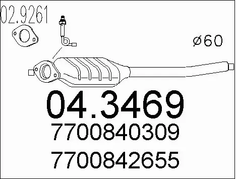Catalytic Converter (04.3469)