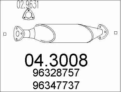 Catalytic Converter (04.3008)