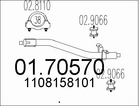 Exhaust Pipe (01.70570)
