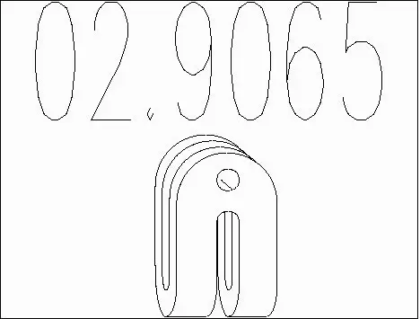 Rubber Buffer, muffler (02.9065)