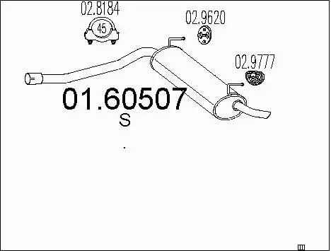 Rear Muffler (01.60507)