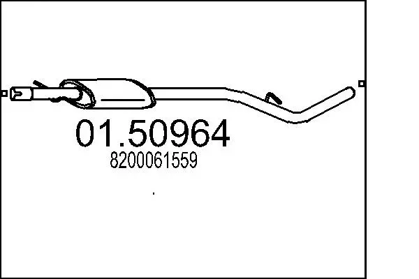 Centre Muffler (01.50964)