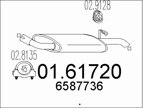 Rear Muffler (01.61720)