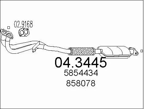 Catalytic Converter (04.3445)