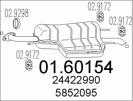 Rear Muffler (01.60154)
