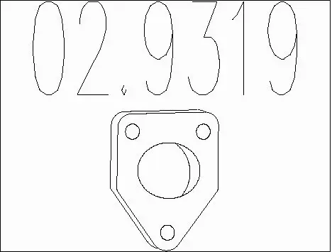 Gasket, exhaust pipe (02.9319)